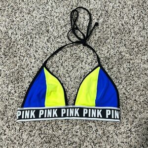 VS PINK Logo Triangle swim top